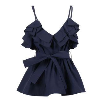 P.A.R.O.S.H. Mujer, Camisetas, Azul, Talla: M
