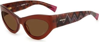 Missoni Zonnebril - Dames - Zonnebrillen - Bruin - 55 MM - Accessoires