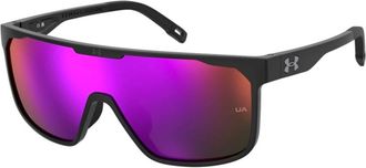 Under Armour Zwart Roze Gespiegelde Zonnebril - Heren - Zonnebrillen - Zwart - ONE Size - Accessoires