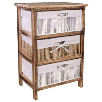 Wanderlust Deco Cajonera de madera marr&oacute;n 40x29x58 cm