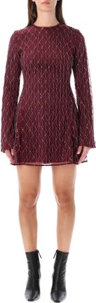 Rotate Intricate Sequin-Embellished Mini Dress
