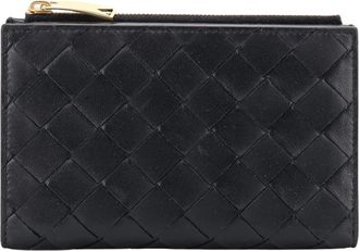 Bottega Veneta Cartera mediana plegable con cremallera Intrecciato - Accessories - Mujer - Negro - ONE SIZE