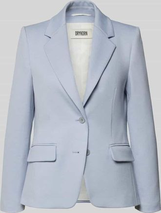 Drykorn Drykorn Slim Fit Blazer mit Pattentaschen Modell BUNDREY in Hellblau, Gr&ouml;&szlig;e 34
