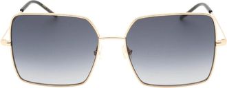 HUGO BOSS Womens Hugo Boss Dark Grey SF Lens Rose Gold Sunglasses - Size: ONE size