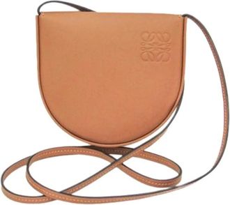 Loewe Pre-owned Cross Body Bags, female, Brown, Size: ONE SIZE Pre-owned Heel Pouch Small