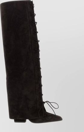 PARIS TEXAS leather lace up boots