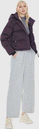 Orolay Puff-O Cropped Down Puffer Jacket in Purple at Nordstrom, Size X-Large