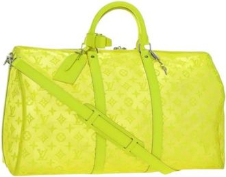 Louis Vuitton Pre-owned Vintage Monogram Boston Bag - Dames - Vintage Weekendtas - Geel - ONE Size - Vintage
