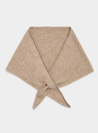 Ichi Womens Soft fine knit triangular scarf