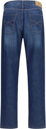 Brunello Cucinelli Mens Blue Cotton Jeans Denim Clothing