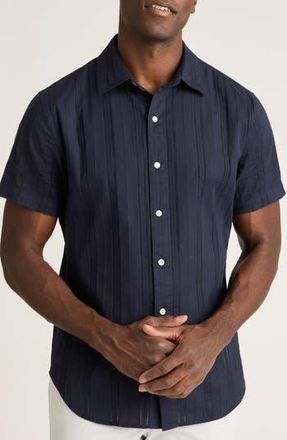 Bonobos Riviera Slim Fit Short Sleeve Cotton Button-Up Shirt in Riviera Short Sleeve at Nordstrom Rack, Size Xx-Large