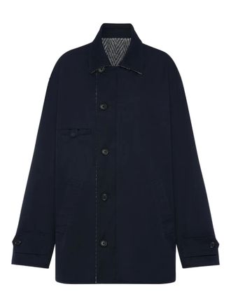Maison Margiela reversible herringbone jacket - Black