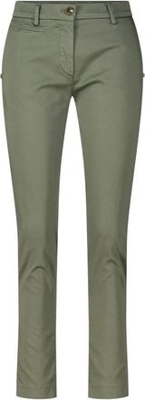Mason's Slim-fit Broeken - Dames - Slim Fit Broeken - Groen - 2XL - Katoen - Broeken