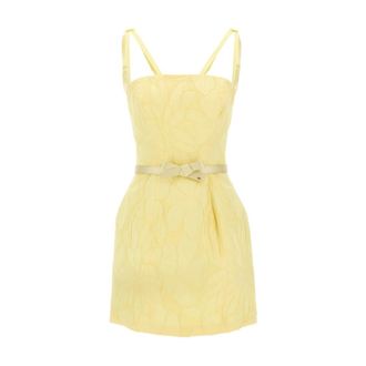 Elisabetta Franchi Dames, Jurken, Geel, Maat: L Katoen