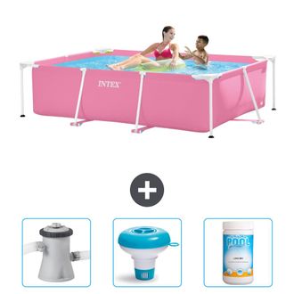 Intex Piscina Con Estructura Rectangular - 220x150x60 Cm - 6-piezas Scb77