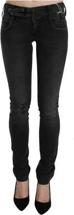 John Galliano Zwarte Gewassen Slim Fit Skinny Jeans - Dames - Skinny Jeans - Zwart - W26 - Katoen - Jeans
