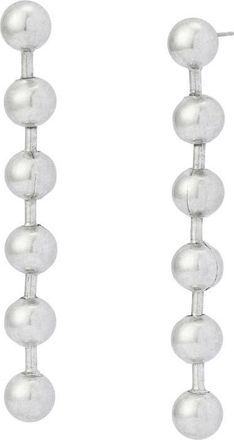 AllSaints Ballchain Linear Earrings in Warm Silver at Nordstrom