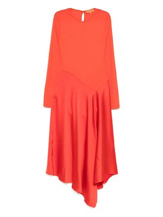 Stine Goya Jurk met vlakken - Rood