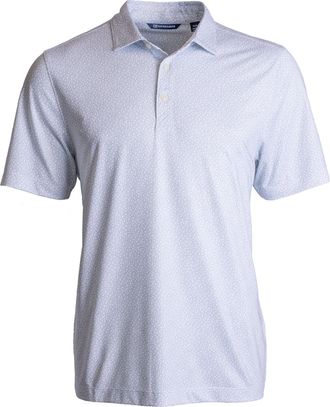 Cutter & Buck Pike Eco Pebble Print Stretch Recycled Mens Polo