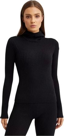 Moncler Dames, Truien, Zwart, Maat: XS Leer