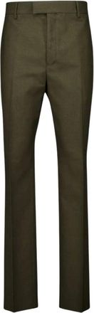 Ferragamo Heren, Broeken, Groen, Maat: M Wol