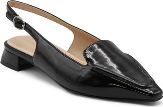 Adrienne Vittadini Rafi Flat in Black Pat at Nordstrom Rack, Size 6.5