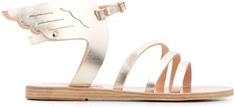 Ancient Greek Sandals triple-strap leather sandals - women - Calf Leather/Calf Leather/Calf Leather/Rubber - 36 - Gold