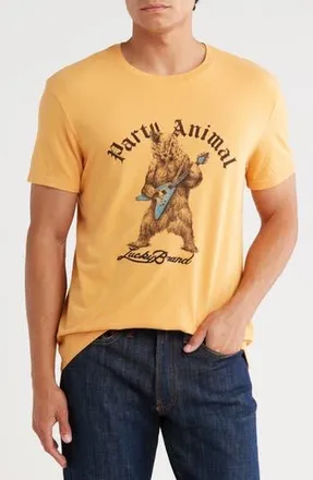 Lucky Brand Party Animal Graphic T-Shirt in Golden Nugget at Nordstrom Rack, Size X-Large