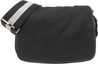 Bally Nylon Leather Shoulder Bag (Pre-Owned)