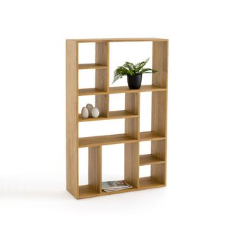 La Redoute Interieurs Asymmetrische boekenkast, gebeitst eiken, RYMO