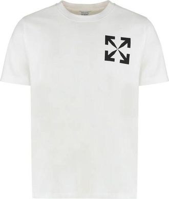 Off-white Off- Cotton Mens T-Shirt