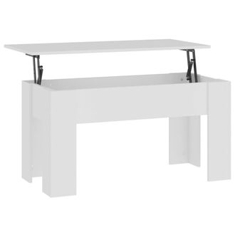 vidaXL Mesa De Centro Madera De Ingenier&iacute;a Blanco 101x49x52 Cm Vidaxl