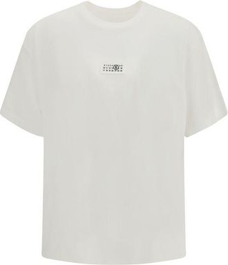 Maison Margiela Witte Katoenen T-Shirt