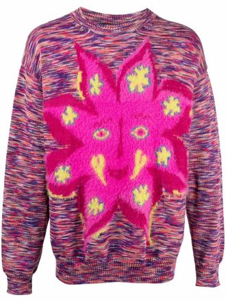 Stella McCartney x Ed Curtis sun marled jumper - unisex - Cotton - S - Pink