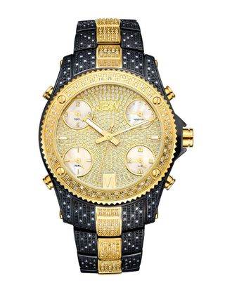 JBW Jbw Mens Jet Setter Diamond & Crystal Watch