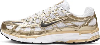 Nike Womens P-6000 Gold Shoes in White | IF1787-100