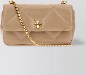 Tory Burch mini sac bandouli&egrave;re kira en cuir cappuccino