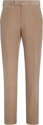 Ermenegildo Zegna corduroy pants - men - Wool/Elastane/Cashmere/Silk - 46 - Neutrals