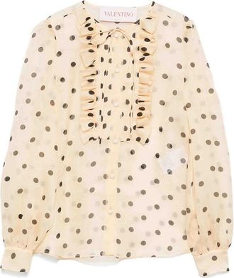 Valentino Garavani Polka-Dot Print Blouse