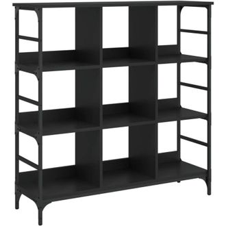 vidaXL Aparador De Madera De Ingenier&iacute;a Negro 102x32x103,5 Cm Vidaxl