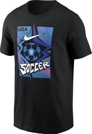 Nike USA Nike Mens Soccer Short-Sleeve T-Shirt in Black | M11332USMS-BLK