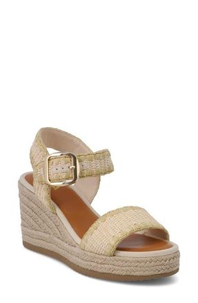 Mia Beverlee Platform Wedge Sandal in Bone at Nordstrom, Size 7.5