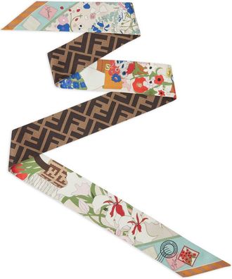 Fendi Printed Silk Foulard