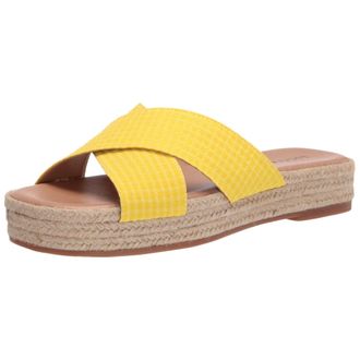 Lucky Brand Gayte Wedge Sandal Maize LK-GAYTE-740 Womens