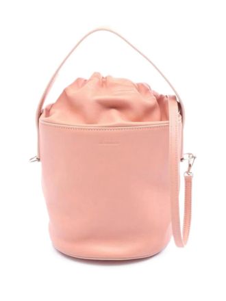 Jil Sander 2000s SM Soft Drawket leather bucket bag - Pink
