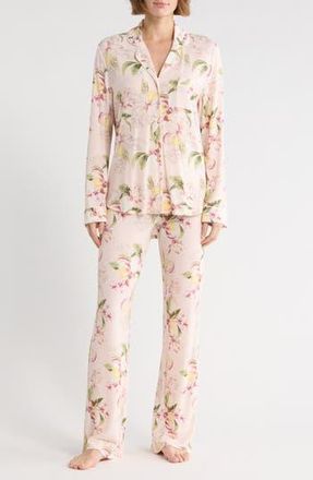 Nordstrom Rack Tranquility Long Sleeve Shirt & Pants Pajamas in Pink Impromptu Floral at Nordstrom Rack, Size X-Large