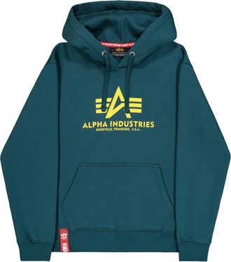 Alpha Industries Hoodie ALPHA INDUSTRIES Basic Hoodie BL, Herren, Gr. XXL, deep petrol, Obermaterial: 80% Baumwolle, 20% Polyester, regular fit, Sweatshirts Hoodie