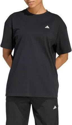 adidas Power Essentials Workout Oversize T-Shirt in Black at Nordstrom Rack, Size X-Small