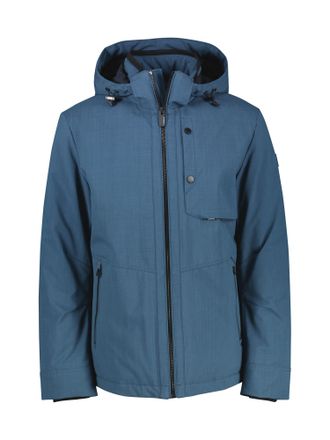 Lerros Outdoorjacke LERROS LERROS Herren Struktur-Blouson in &Uuml;bergr&ouml;ssen, Herren, Gr. 6XL, blau (storm blau), 100% Polyester, Jacken Outdoorjacke, Wasser- un