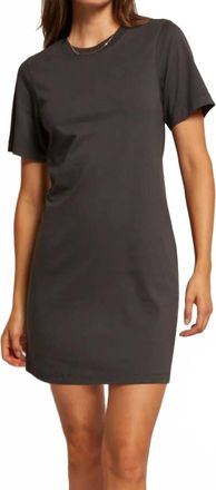 perfectwhitetee Tiegan Mini Dress In Washed Black